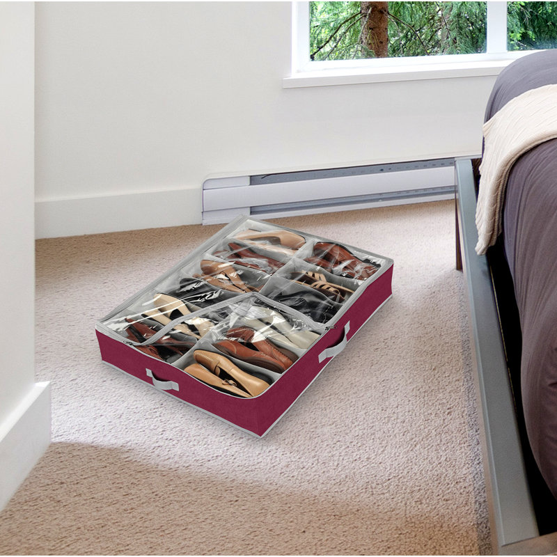 Rebrilliant 12 Pair Shoe Storage Box Wayfair